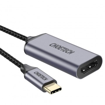 CHOETECH HUB-H21 USB-C to HDMI 4k@60Hz Braided Video Cable Cord Adapter