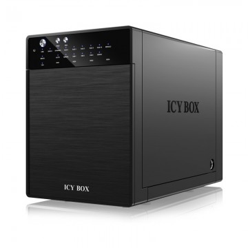 ICY BOX External 4 bay RAID System for 3.5" SATA I / II / III hard disks with USB 3.0 and eSATA  (IB-RD3640SU3)