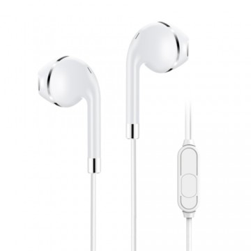 KIVEE MT05W earphone 3.5mm 1.2M White