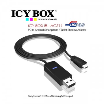ICY BOX PC to Android Smartphone/Tablet Shadow Adapter  (IB-AC511)