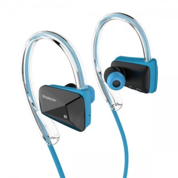 Simplecom NS200 Bluetooth Neckband Sports Headphones with NFC Blue