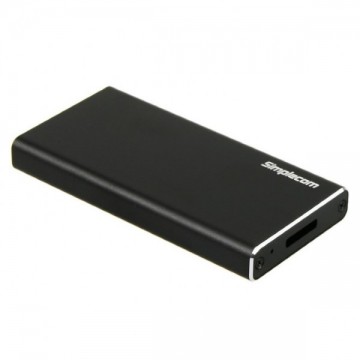 Simplecom SE100 SuperSpeed USB 3.0 Aluminum mSATA SSD Enclosure Black