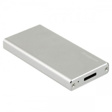 Simplecom SE100 SuperSpeed USB 3.0 Aluminum mSATA SSD Enclosure Silver