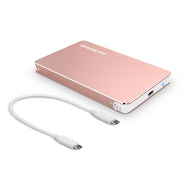 Simplecom SE219 Aluminium Tool-Free 2.5'' SATA HDD/SSD to USB 3.1 Type C Enclosure Rose Gold
