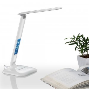 Simplecom EL808 Dimmable Touch Control Multifunction LED Desk Lamp 4W with Digital Clock