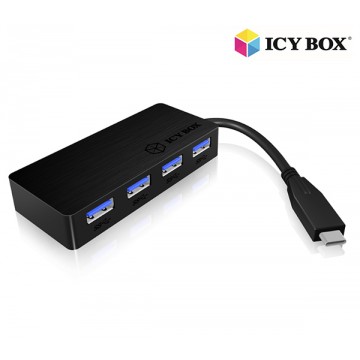 ICY BOX IB-AC6403-C 4-Port USB 3.0 Hub with Type-C plug