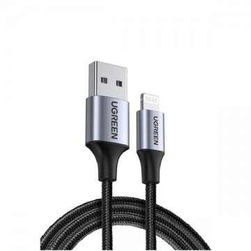 UGREEN 60158 USB-A to Lightning Charging Cable 2M Black