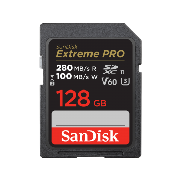SanDisk 128GB Extreme PRO SDXC UHS-II Card (SDSDXEP-128G-GN4IN)