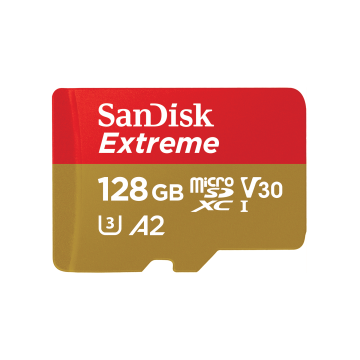 SanDisk 128GB Extreme microSDXC UHS-I Card SDSQXAA-128G-GN6MN