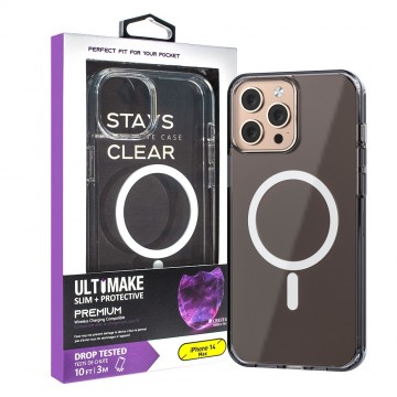 Ultimake Shockproof Transparent Magsafe Cover Case for iPhone 14 Max (Plus)