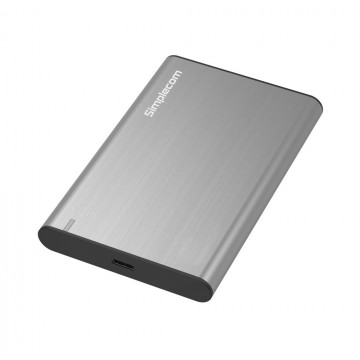 Simplecom SE221 Aluminium 2.5'' SATA HDD/SSD to USB 3.1 Enclosure Gray