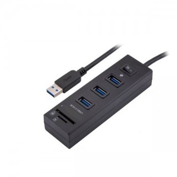 USB3.0 HUB 3 Port with Switch + card Reader